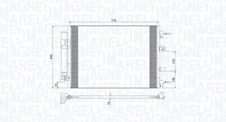 Skraplacz FORD C-MAX II (DXA/CB7/DXA/CEU) MAGNETI MARELLI 350203773000 (фото 1)