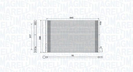 Skraplacz OPEL INSIGNIA A MAGNETI MARELLI 350203779000