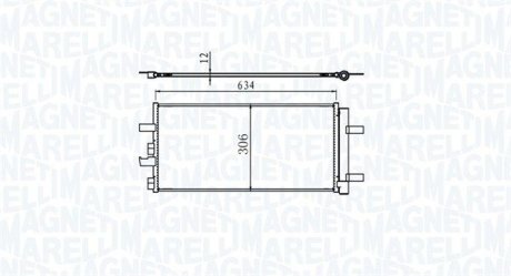 Condenser, air conditioning MAGNETI MARELLI 350203786000 (фото 1)