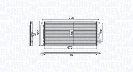 Skraplacz OPEL MOKKA 1.6/1.7CDTi MAGNETI MARELLI 350203807000