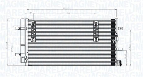 Skraplacz AUDI A4 (8K2 B8)1.8 TFSI MAGNETI MARELLI 350203827000