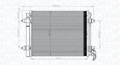 Skraplacz VW TIGUAN VW TIGUAN (5N)1.4 TSI MAGNETI MARELLI 350203833000