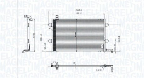 Skraplacz VW GOLF III MAGNETI MARELLI 350203840000 (фото 1)