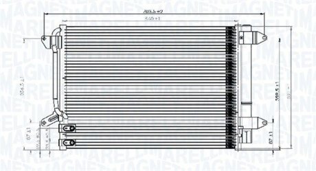 Конденсер кондиціонера MAGNETI MARELLI 350203845000