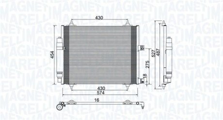 Skraplacz CITROEN C8 (EA/EB)2.0 MAGNETI MARELLI 350203886000