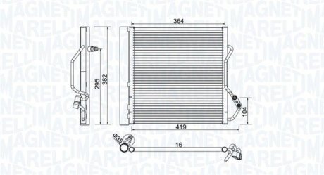 Skraplacz SMART CABRIO (450)0.6 (450.432) MAGNETI MARELLI 350203921000