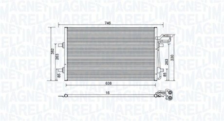 Skraplacz VOLVO VOLVO C30/S40/V50 MAGNETI MARELLI 350203934000