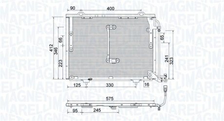 Skraplacz MERCEDES CLASSE C (W202)C 180 (202.018) MAGNETI MARELLI 350203945000