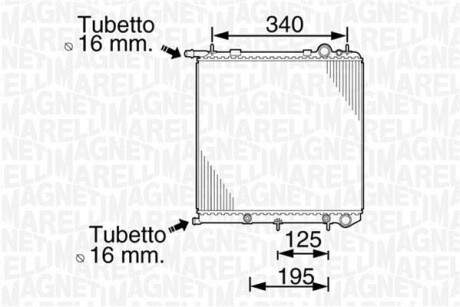 Радіатор MAGNETI MARELLI 350213819000