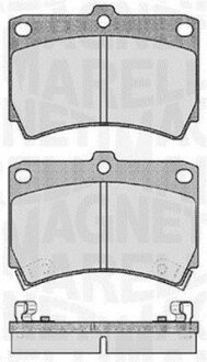 Комплект тормозных колодок, дисковый механизм MAGNETI MARELLI 363916060286 (фото 1)