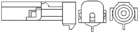 Лямбда-зонд OPEL/DAEWOO 1 przewуd, 370mm PALCOWA MAGNETI MARELLI 466016355005