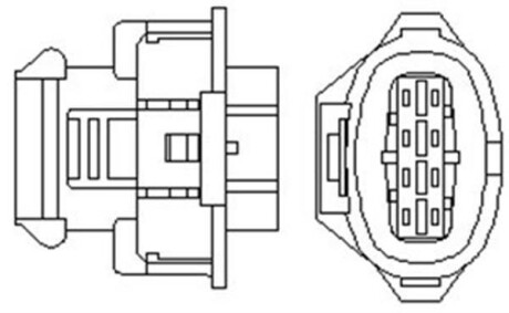 Лямбда-зонд OPEL 4 przewody, 750mm, 6 Ohm, 8W, PALCOWA MAGNETI MARELLI 466016355032