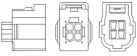 DB Кисневий датчик (лямбда зонд) W204, S212, X204, W251 MAGNETI MARELLI 466016355134