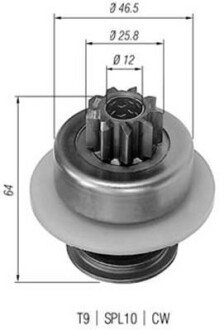 Ведущая шестерня, стартер MAGNETI MARELLI 940113020034
