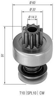 Ведущая шестерня, стартер MAGNETI MARELLI 940113020196