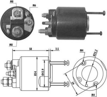 Втягивающее реле MAGNETI MARELLI 940113050064