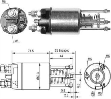 Електромагніт стартера MAGNETI MARELLI 940113050460