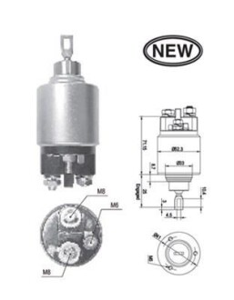 Тяговое реле, стартер MAGNETI MARELLI 940113050543