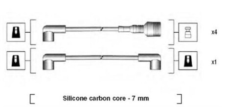 Комплект проводов зажигания MAGNETI MARELLI 941044120502