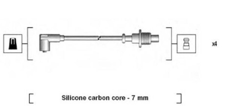 Комплект проводов зажигания MAGNETI MARELLI 941085150567 (фото 1)