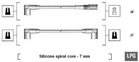 Комплект проводов зажигания MAGNETI MARELLI 941095860624