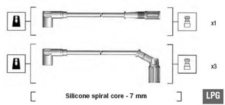 Комплект проводов зажигания MAGNETI MARELLI 941095940632