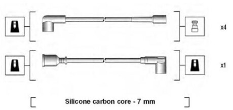 Комплект проводов зажигания MAGNETI MARELLI 941125070664