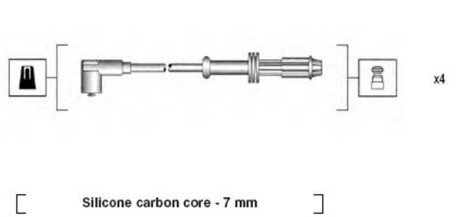 Комплект проводов зажигания MAGNETI MARELLI 941135200707