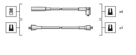 Дроти запалення, набір MAGNETI MARELLI 941318111023