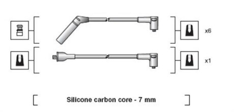 Комплект проводов зажигания MAGNETI MARELLI 941318111062