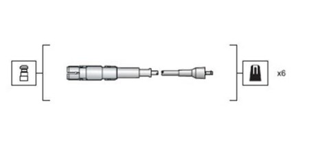 Комплект проводов зажигания MAGNETI MARELLI 941318111149