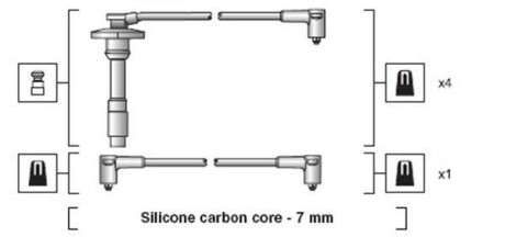 Комплект проводов зажигания MAGNETI MARELLI 941318111264