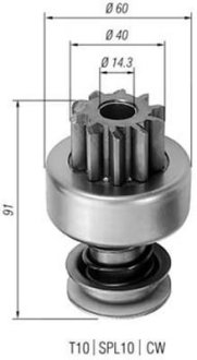 Бендикс стартера MAGNETI MARELLI AMB0120