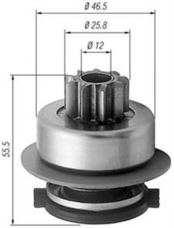 Бендикс стартера MAGNETI MARELLI AMB0256