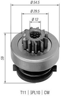 Бендикс стартера MAGNETI MARELLI AMB0257