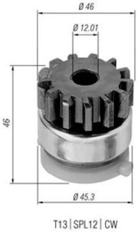 Бендикс стартера MAGNETI MARELLI AMB0294