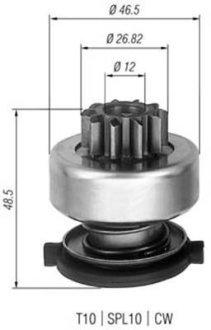 Бендикс стартера MAGNETI MARELLI AMB0309 (фото 1)