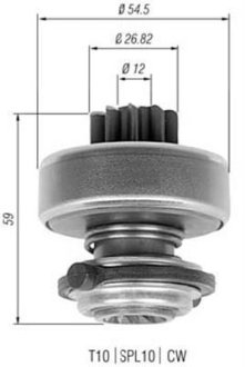 Бендикс стартера MAGNETI MARELLI AMB0323