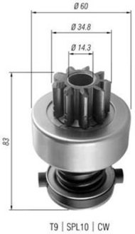 Бендикс стартера MAGNETI MARELLI AMB0358