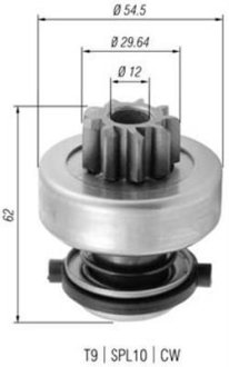 Бендикс стартера MAGNETI MARELLI AMB0377