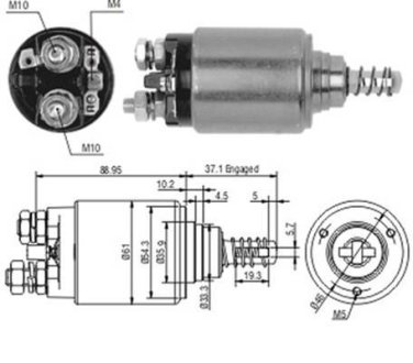 Електромагніт стартера MAGNETI MARELLI AME0189