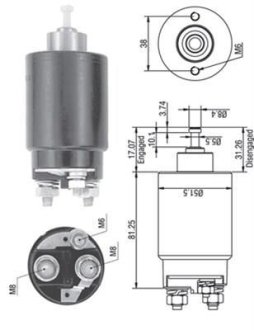 Втягуюче реле стартера MAGNETI MARELLI AME0264 (фото 1)