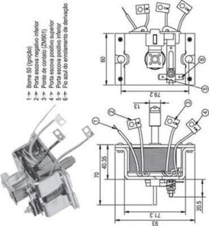 Втягуюче реле стартера MAGNETI MARELLI AME0337 (фото 1)