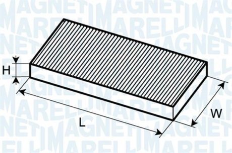 Фільтр повітря (салону) MAGNETI MARELLI BCF105