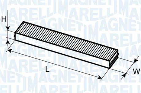 Фильтр, воздух во внутренном пространстве MAGNETI MARELLI BCF113