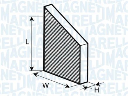 Фільтр повітря (салону) MAGNETI MARELLI BCF210