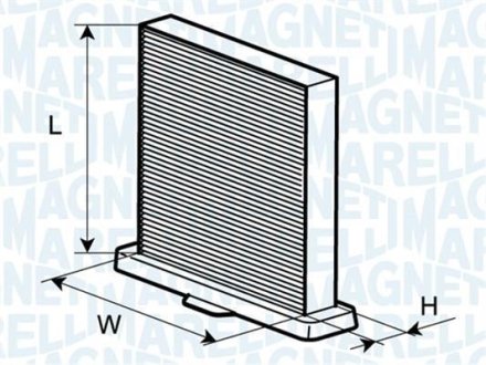 Фільтр повітря (салону) MAGNETI MARELLI BCF213