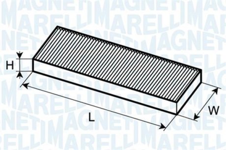 Фільтр повітря (салону) MAGNETI MARELLI BCF237