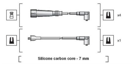 Дроти запалення, набір MAGNETI MARELLI MSK1155