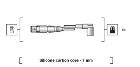 Дроти запалення, набір MAGNETI MARELLI MSK1163